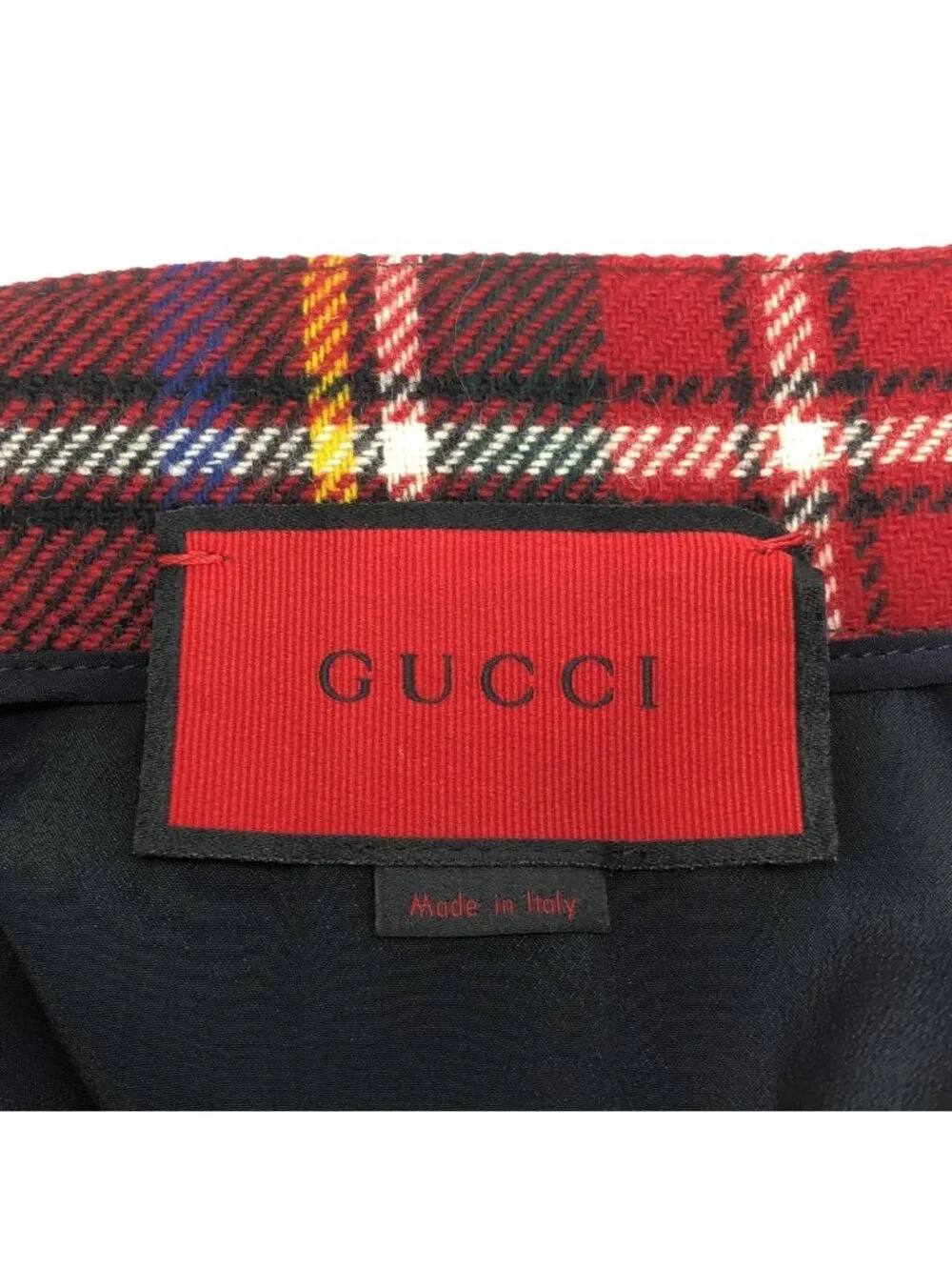 Gucci Wool Check Skirt Mix 38